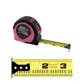 Women's Pink Power Tape Measure w/Laminated or Dome Label (12'x5/8" Blade)